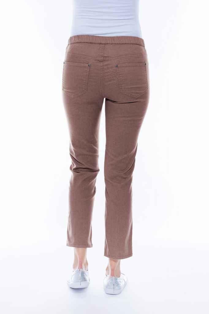 Women's Pant | 7/8 Stretch Denim Pants | Cafe Latte