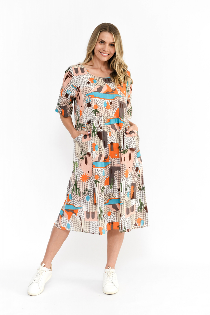Women's Dresses | Yvonne Round Neck Dress | ONE SUMMER