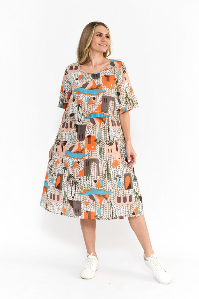 Women's Dresses | Yvonne Round Neck Dress | ONE SUMMER
