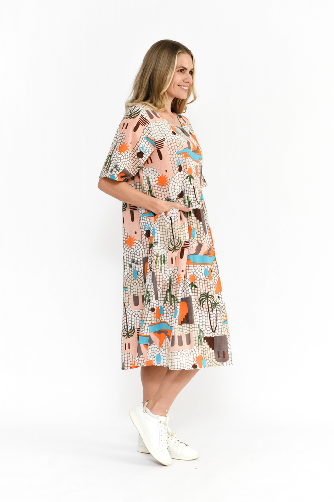 Women's Dresses | Yvonne Round Neck Dress | ONE SUMMER