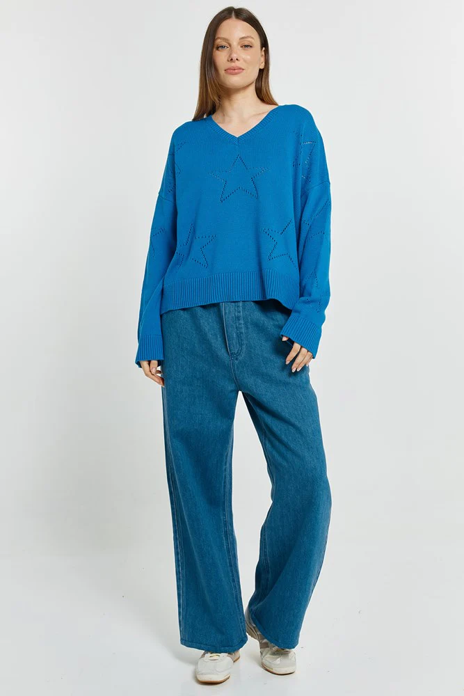 Women's Knitwear | Selene Star Sweater | BETTY BASICS