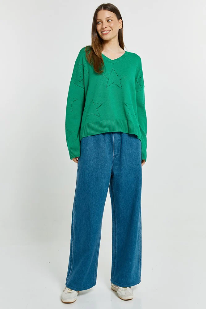 Women's Knitwear | Selene Star Sweater | BETTY BASICS