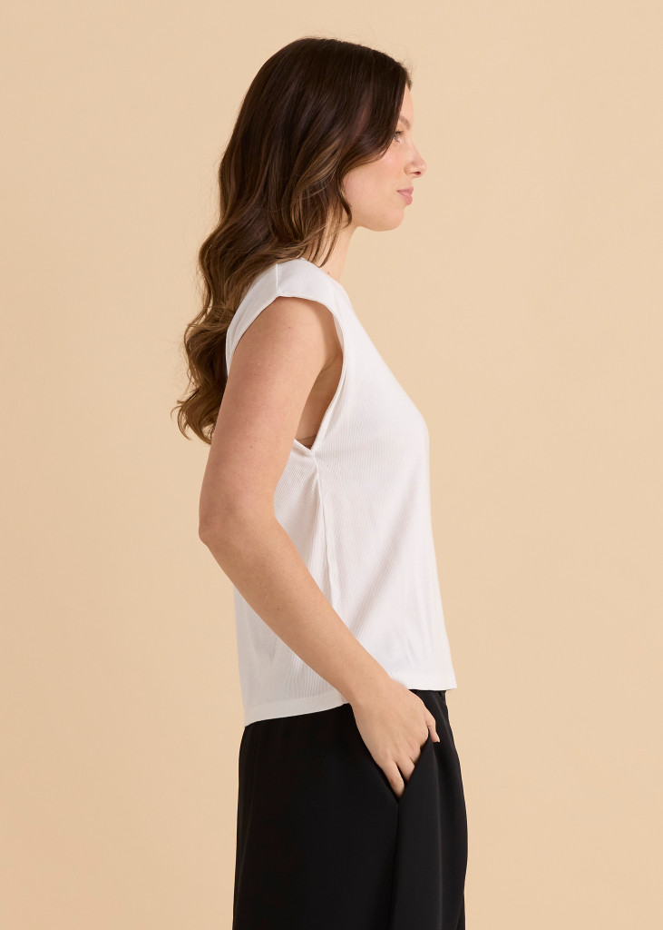Women's Tee | Cuff Rib Tee | BETTY BASICS