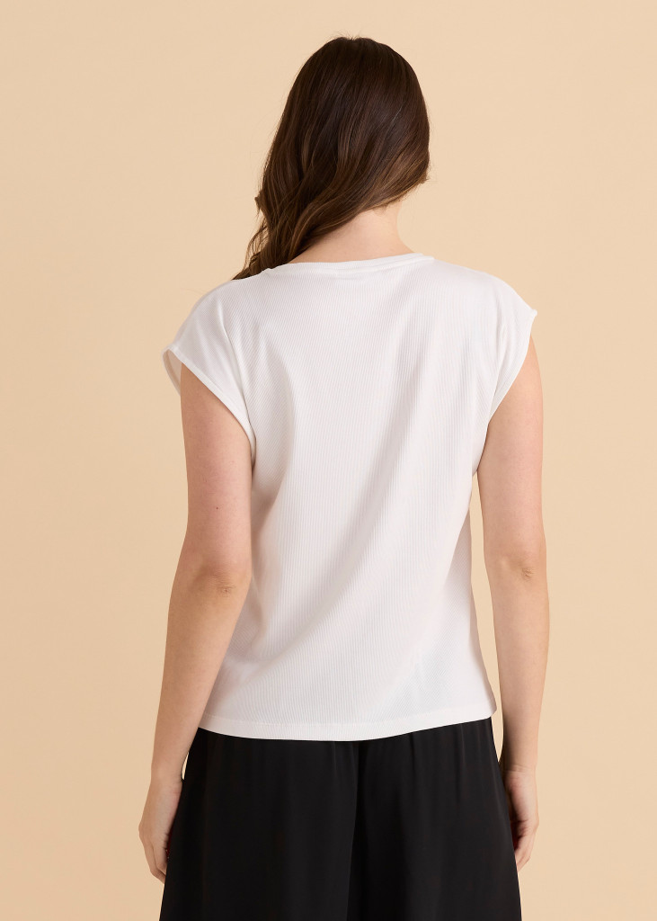 Women's Tee | Cuff Rib Tee | BETTY BASICS