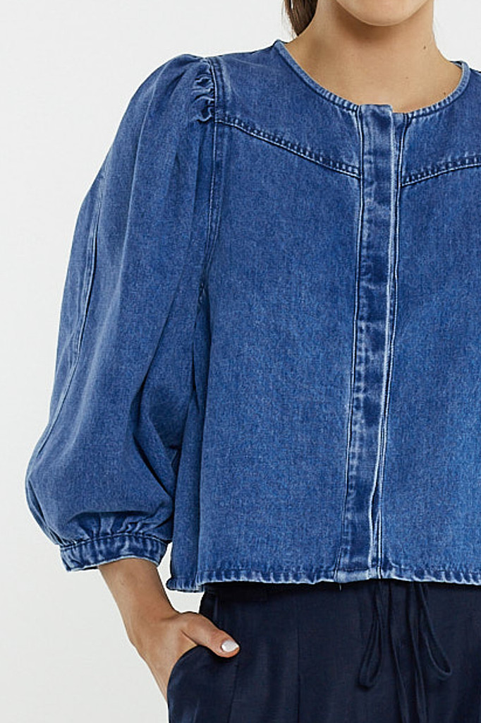 Women's Top | Hayes Denim Shirt | SASS