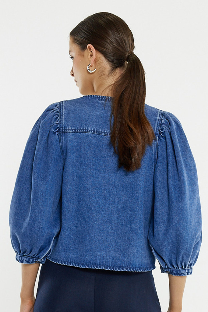 Women's Top | Hayes Denim Shirt | SASS