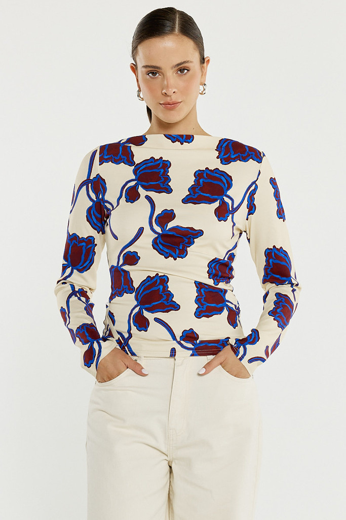 Women's Top | Jade Seamed Jersey Top | SASS