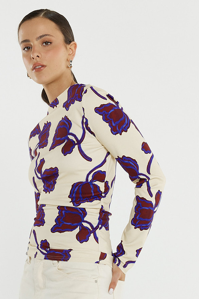 Women's Top | Jade Seamed Jersey Top | SASS
