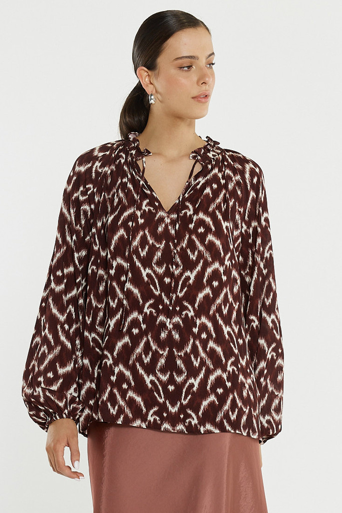 Women's Blouse | Willow Tie Front Blouse | SASS