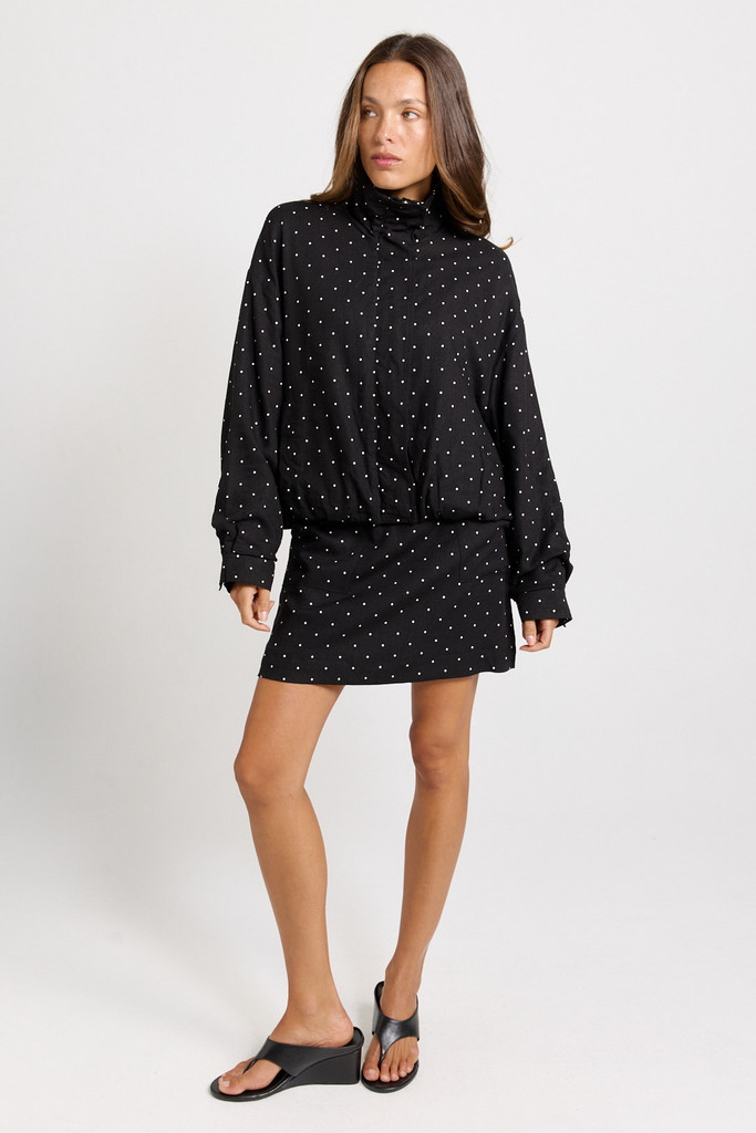 Women's Jacket | Brookie Spot Bomber Jacket | SASS