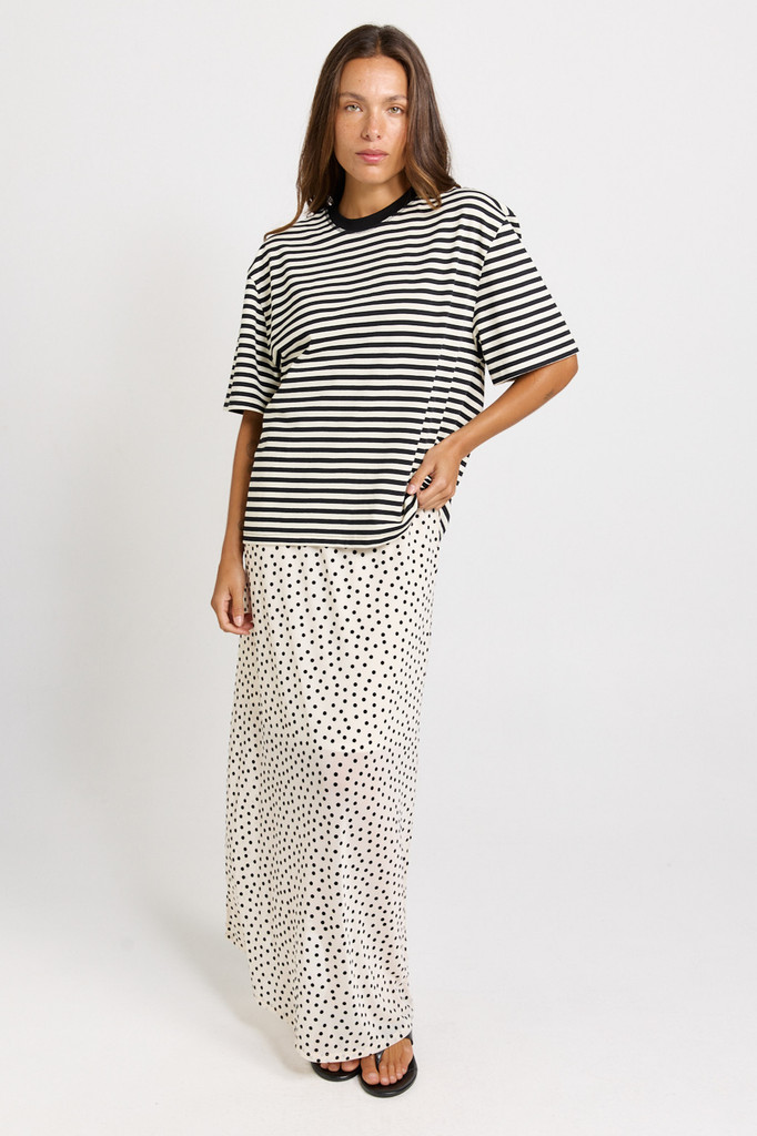 Women's Top | Jazel Slouch Stripe Tee | SASS