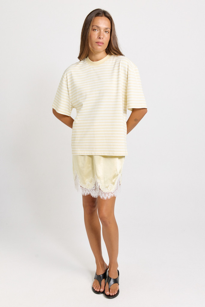 Women's Skirt | Maddie Lace Hem Mini Skirt | SASS