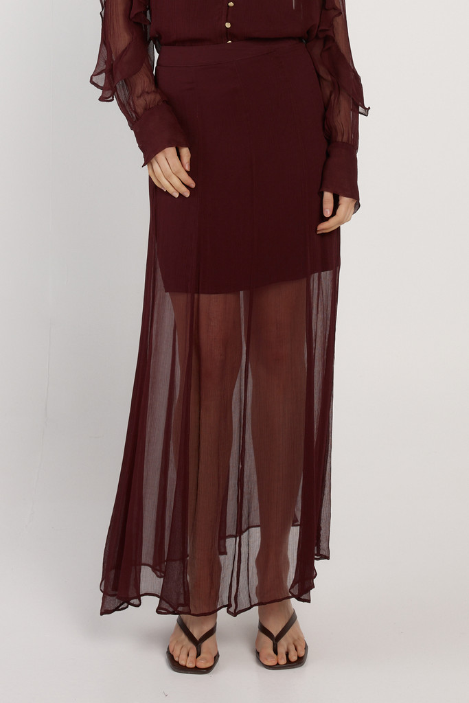 Women's Skirt | Emryn Maxi Skirt in Black | FATE+BECKER
