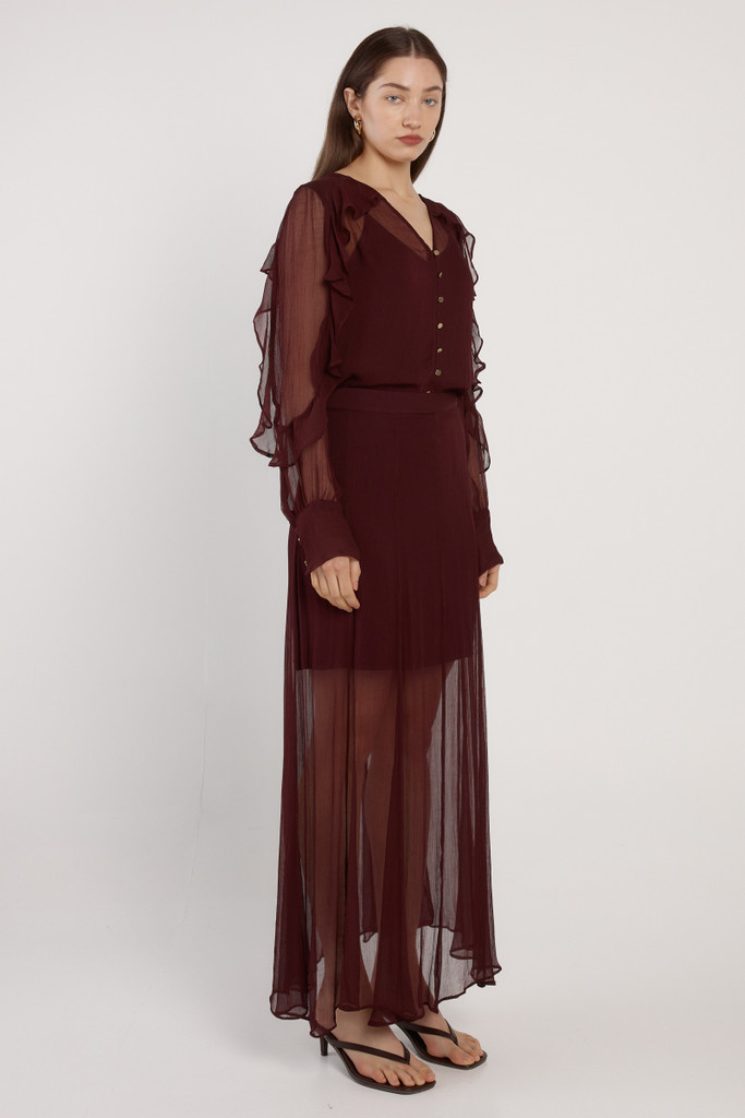 Women's Skirt | Emryn Maxi Skirt in Black | FATE+BECKER

