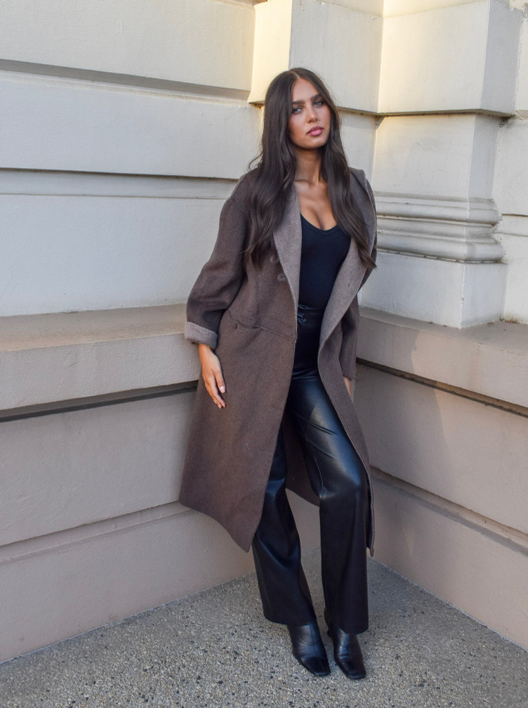 Women's Coats | Wool Blend  Coat | CINNAMON CREATIONS