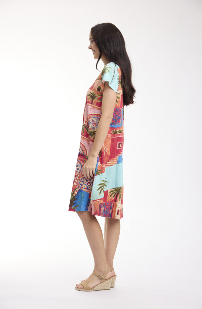 Women's Dresses |  Flair Crew Shift Dress | ORIENTIQUE