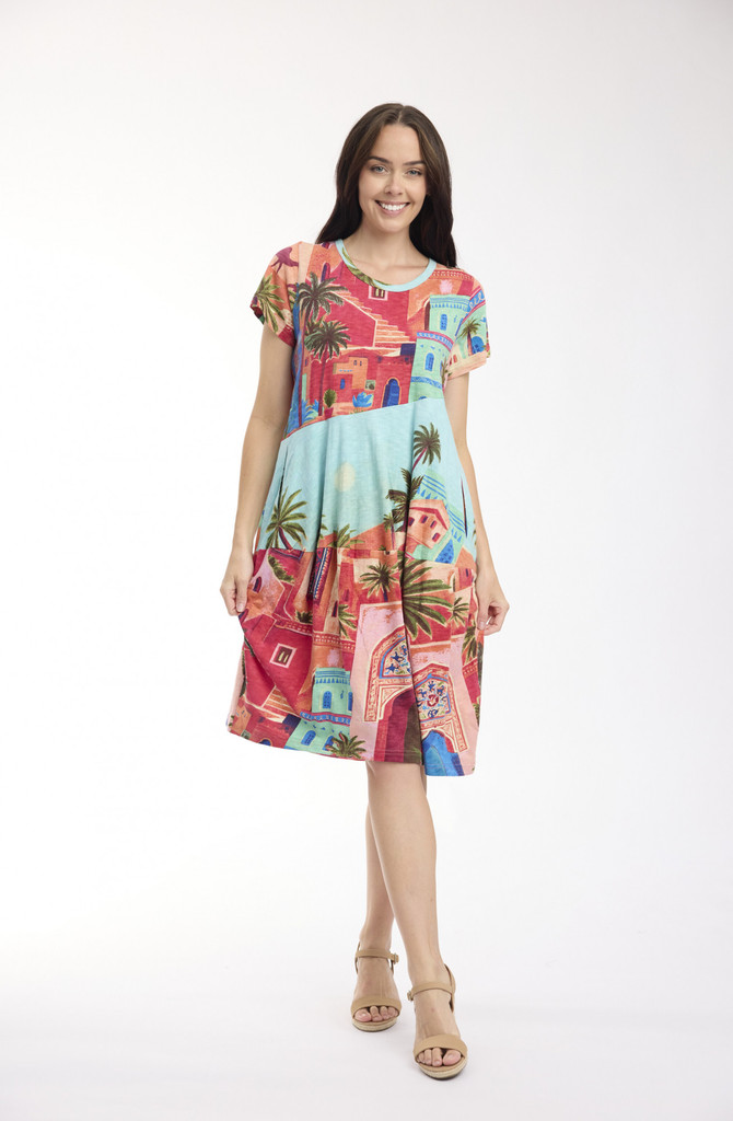 Women's Dresses | Bubble Short Sleeve Dress | ORIENTIQUE