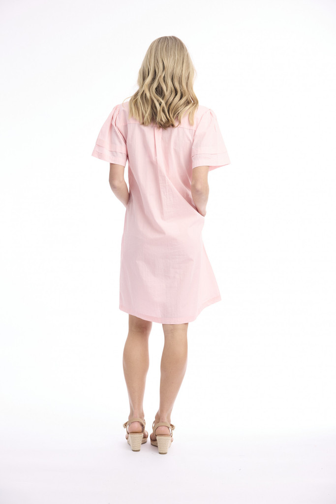 Women's Dresses | Poplin Maxi Short Sleeve Dress | ORIENTIQUE