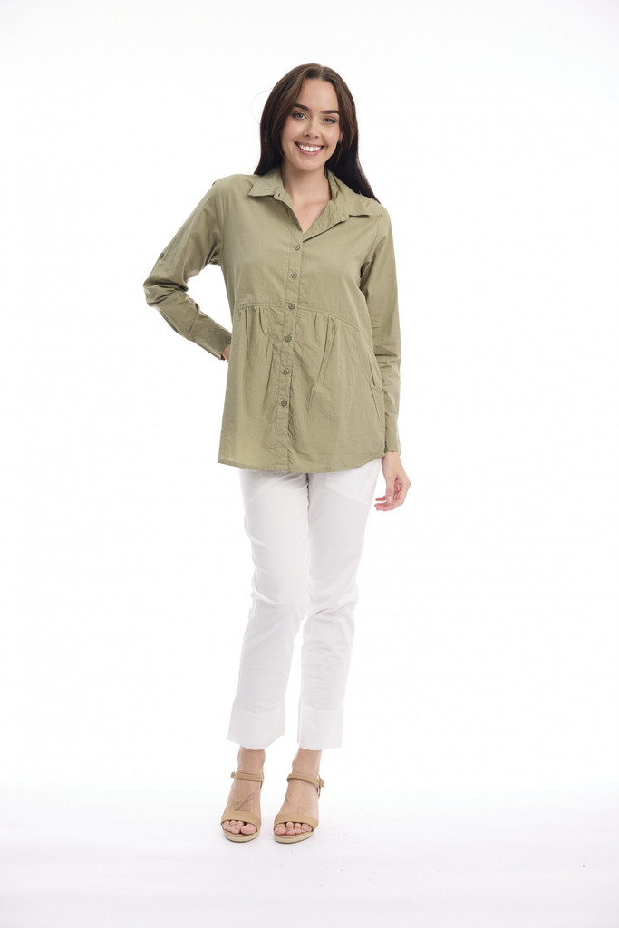 Women's Top | Poplin Shirt | ORIENTIQUE