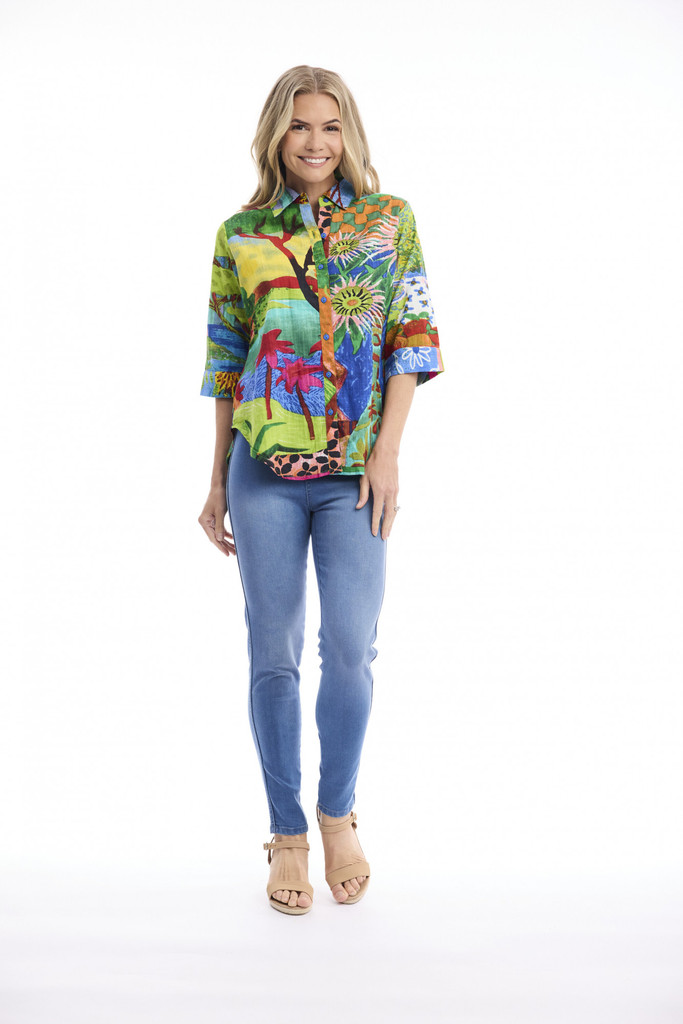 Women's Top | Le Moulin Shirt | ORIENTIQUE