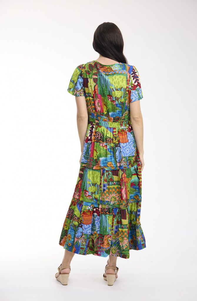 Women's Dresses | Le Moulin Maxi Short Sleeve Dress | ORIENTIQUE