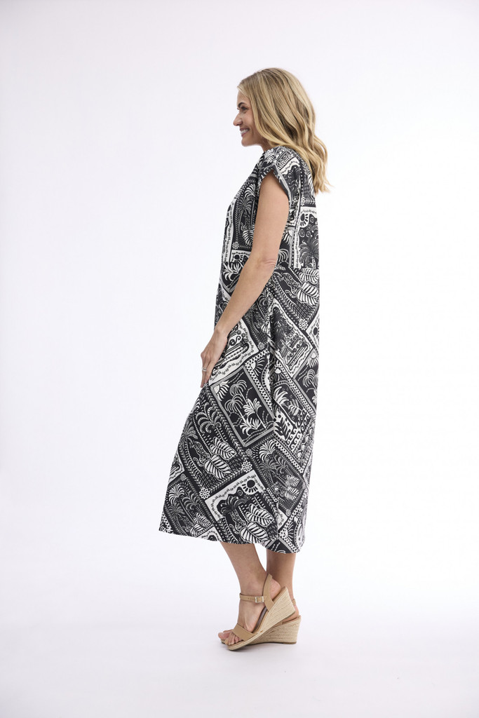 Women's Dresses | Pampellone Cap Sleeve Dress | ORIENTIQUE
