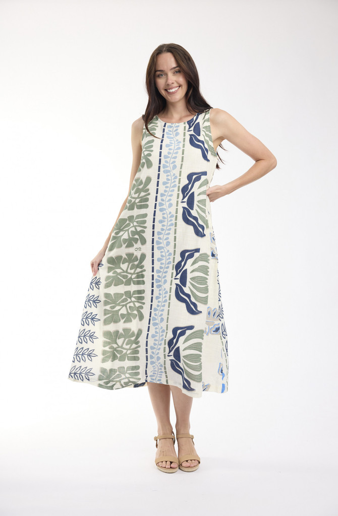 Women's Dresses | Liberte Midi Sleeveless Dress | ORIENTIQUE