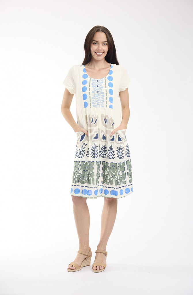 Women's Dresses | Liberte Bib Pockets Dress | ORIENTIQUE
