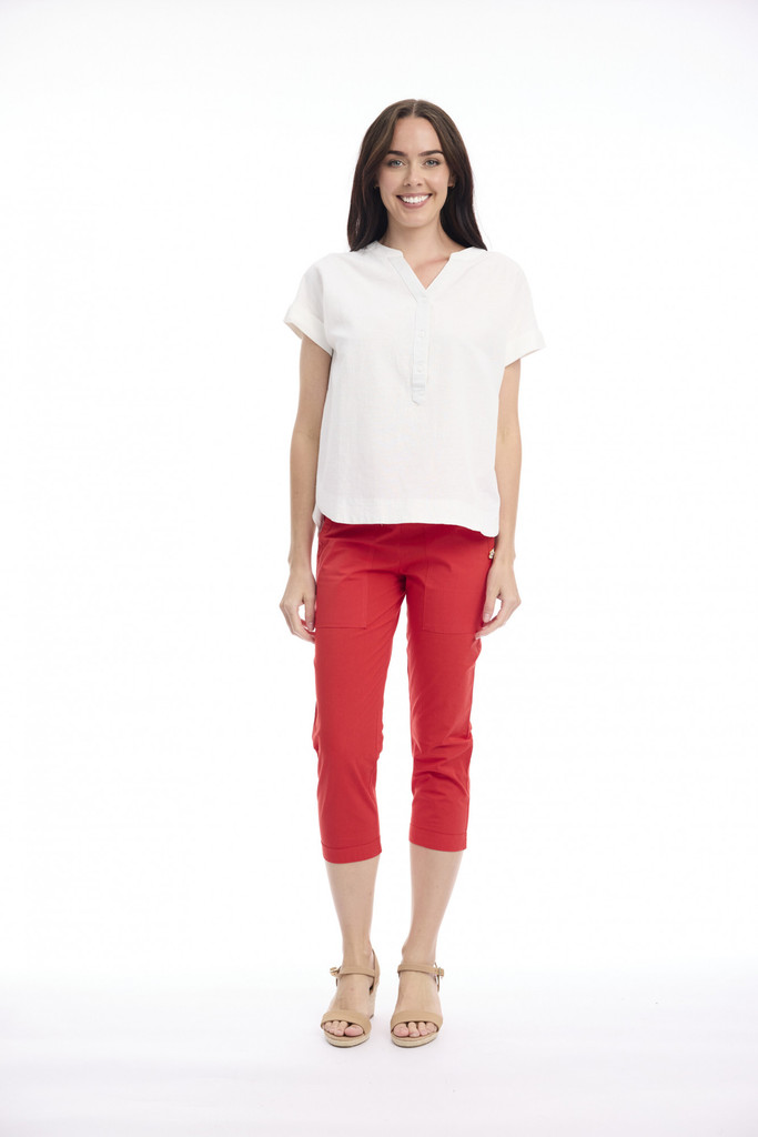 Women's Pants |  Bangalene Capri Pant | ORIENTIQUE