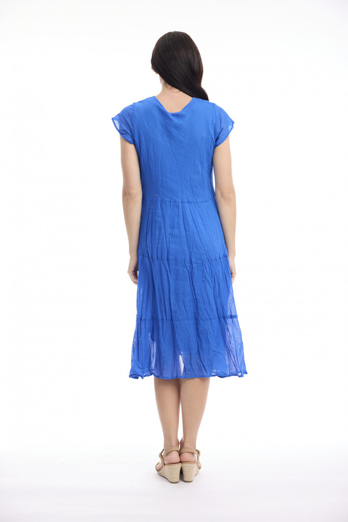 Women's Dresses | Cotton Gauze Bias Pockets Dress | ORIENTIQUE