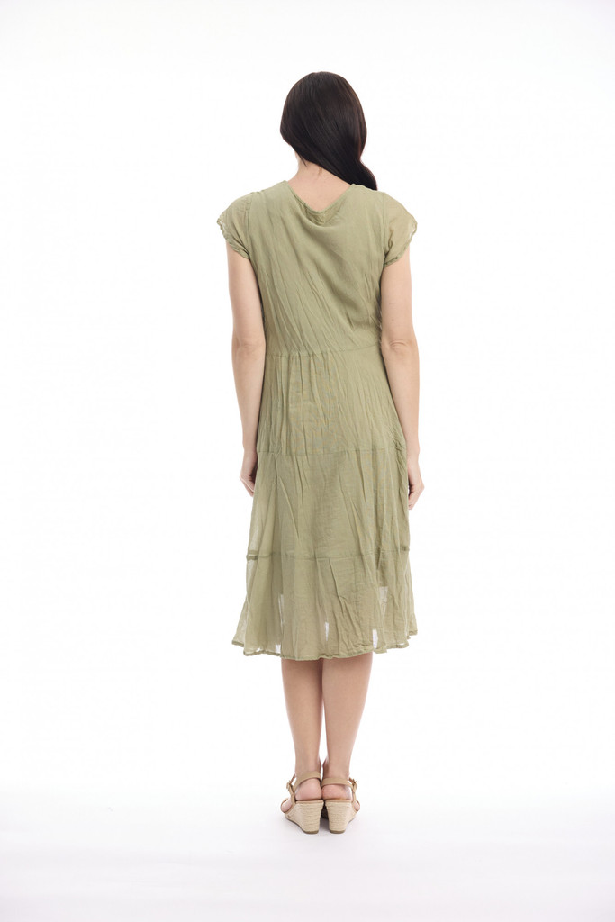 Women's Dresses | Cotton Gauze Bias Pockets Dress | ORIENTIQUE
