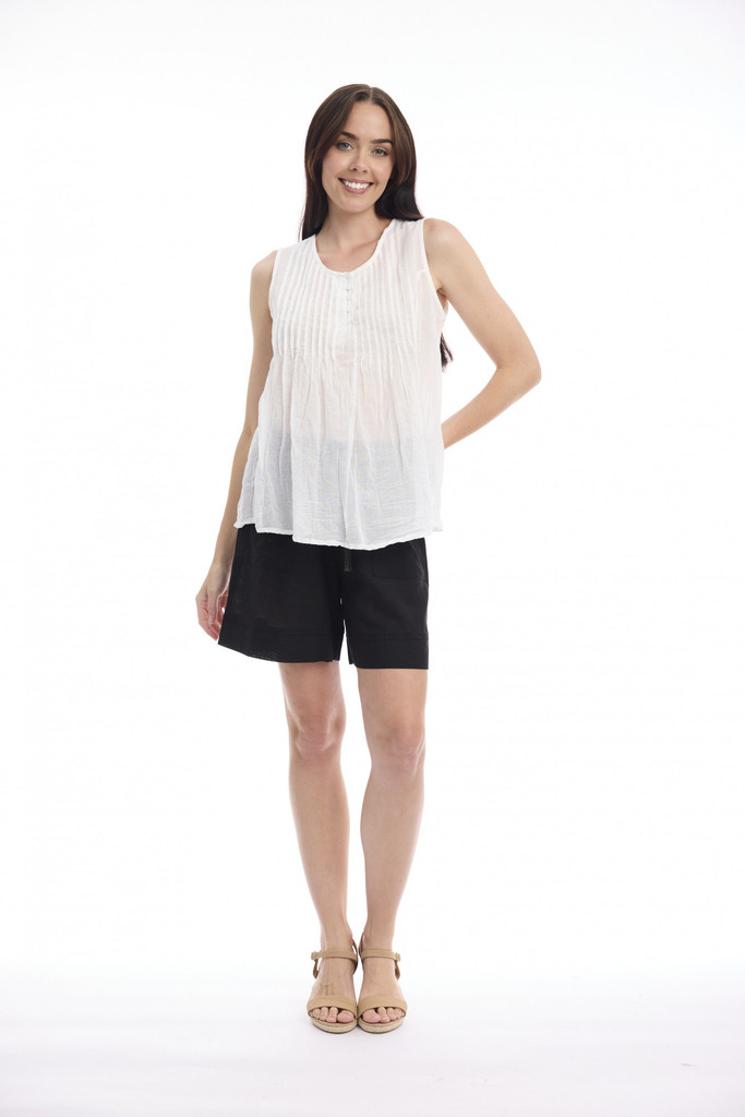 Women's Top | Cotton Gauze Easy Fit Cami | ORIENTIQUE
