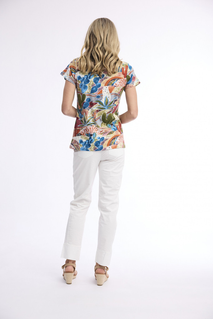 Women's Top | V T-Shirt  | ORIENTIQUE