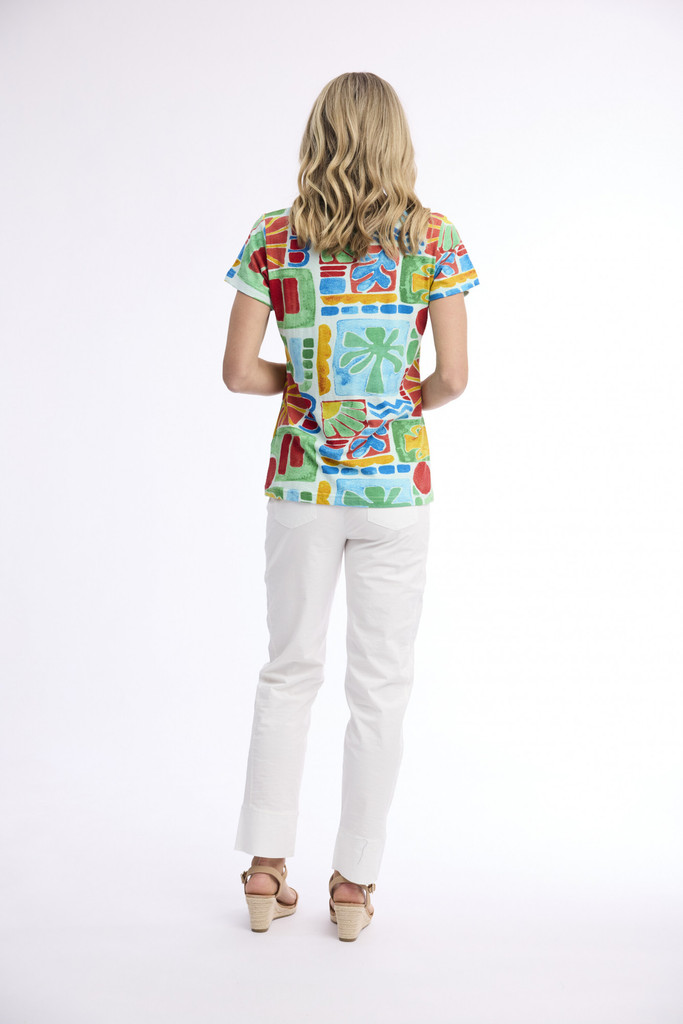 Women's Top | V T-Shirt  | ORIENTIQUE