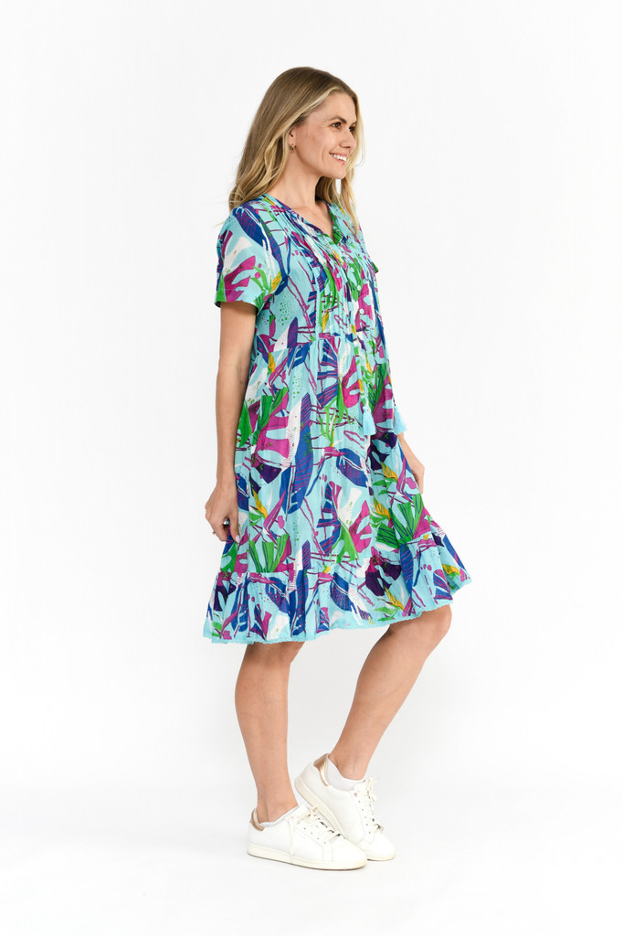 Women's Dresses | Colette V Neck Tassel Dress | ONE SUMMER