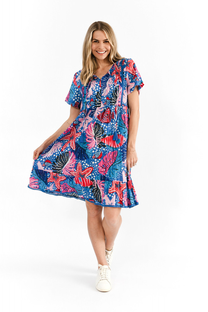 Women's Dresses | Colette V Neck Tassel Dress | ONE SUMMER