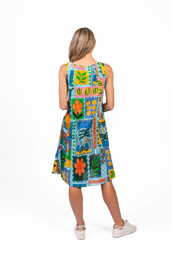Women's Dresses | Estelle Crew Neck Sleeveless Dress | ONE SUMMER