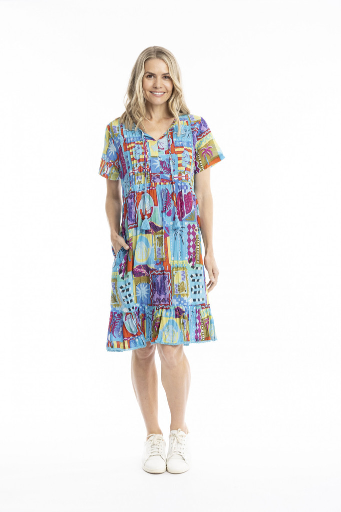 Women's Dresses | Colette V Neck Tassel Dress | ONE SUMMER
