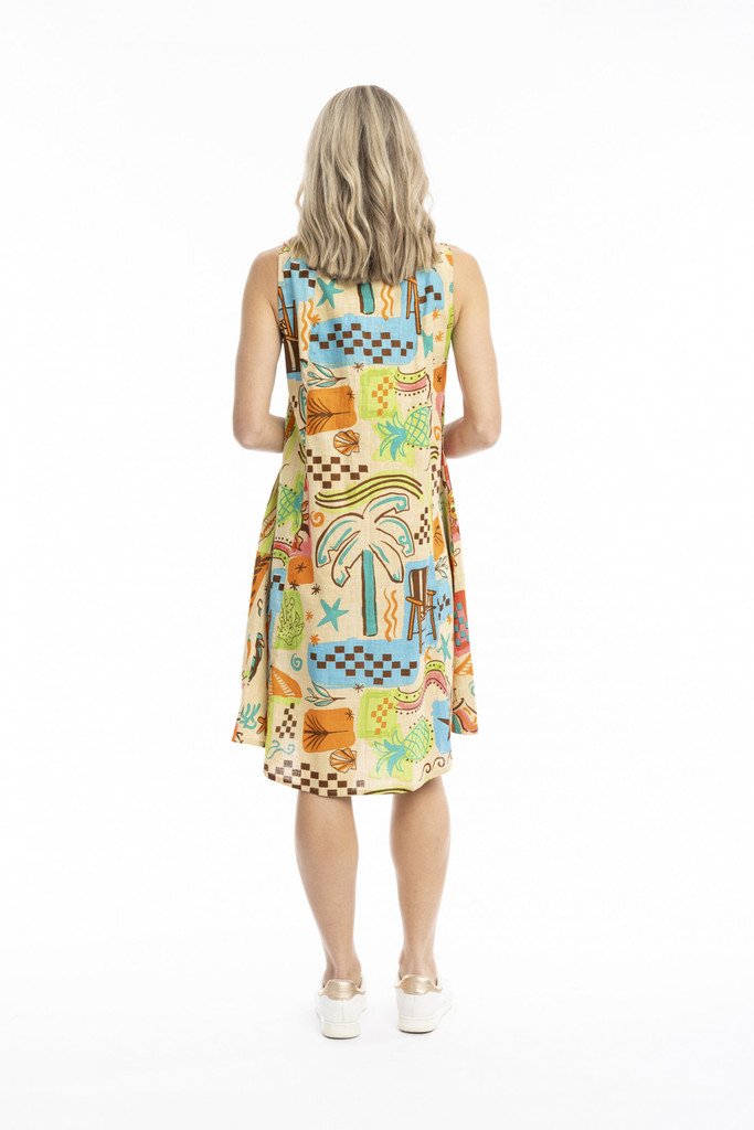 Women's Dresses | Estelle Crew Neck Sleeveless Dress | ONE SUMMER