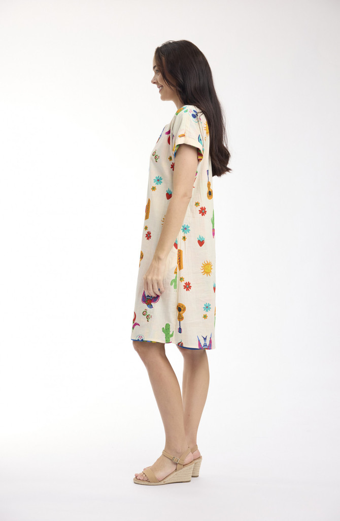 Women's Dresses | Citadelle Reversible Short Sleeve Dress | ORIENTIQUE