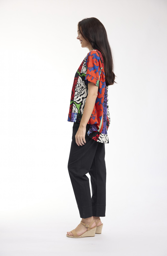 Women's Top | Menton Frill Top | ORIENTIQUE