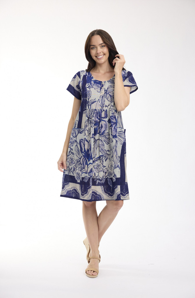 Women's Dresses | Avignon Pockets Dress | ORIENTIQUE
