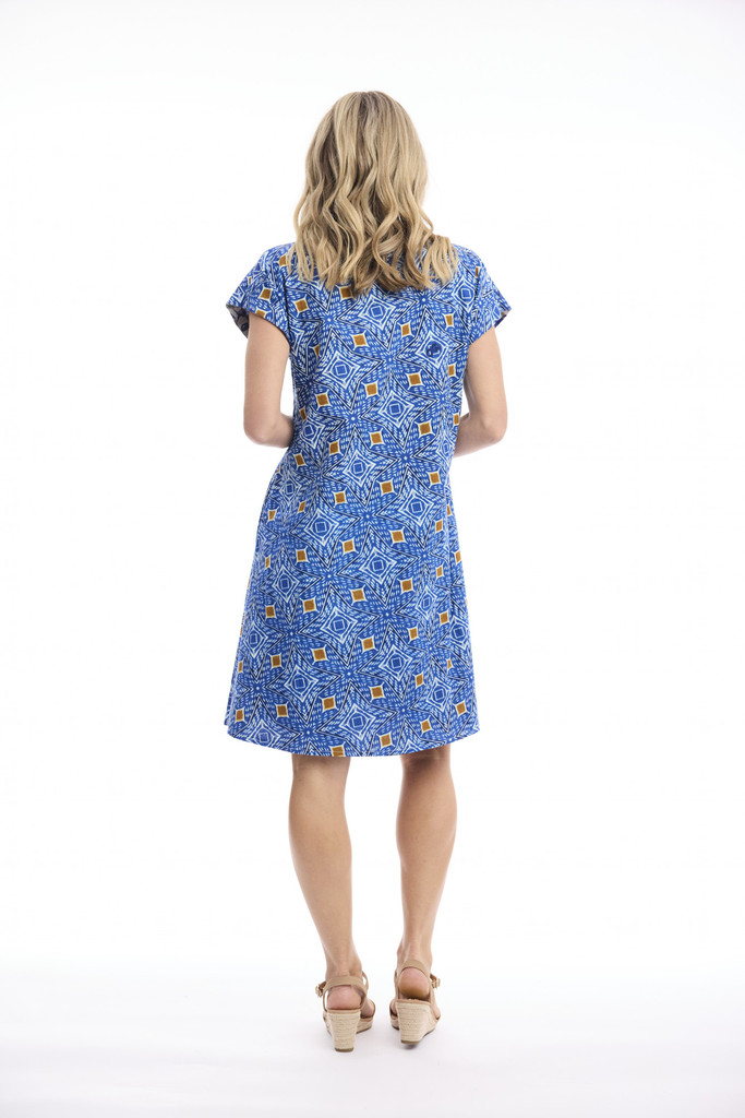 Women's Dresses | Avignon Reversible Short Sleeve Dress | ORIENTIQUE