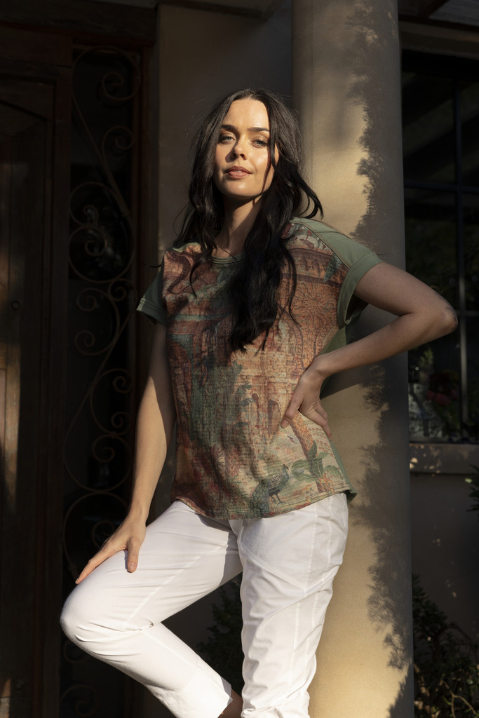 Women's Top | Digital Printed T-Shirt  | ORIENTIQUE