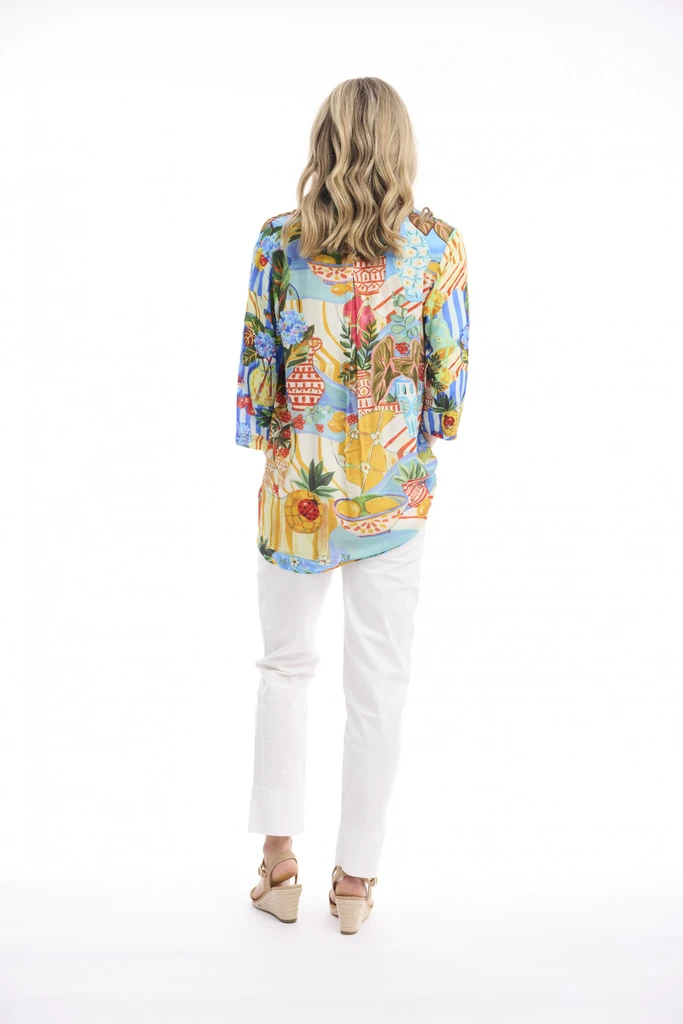 Women's Dresses | Digital Collared Shirt  | ORIENTIQUE