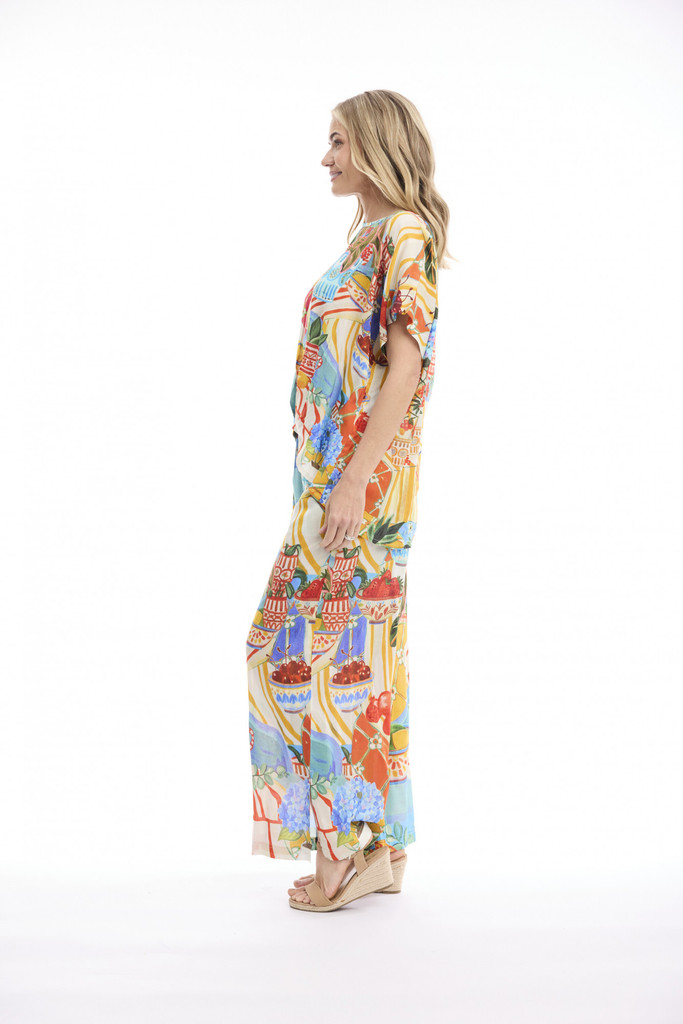 Women's Top | Digital Pleated Top | ORIENTIQUE