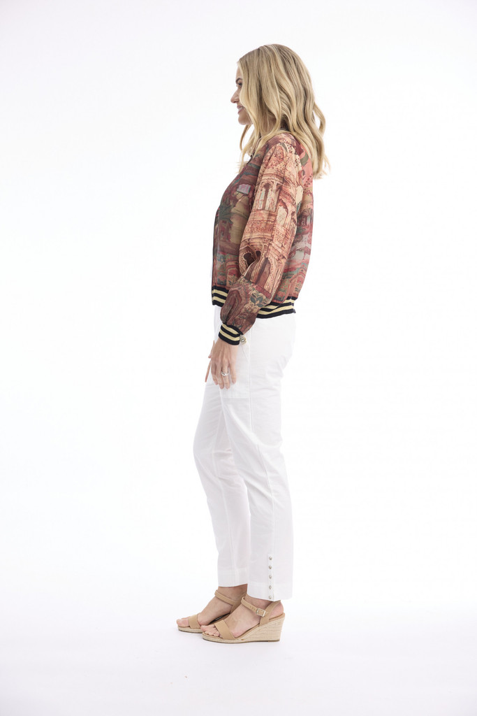 Women's Dresses | Digital Printed Jacket with Zipper  | ORIENTIQUE
