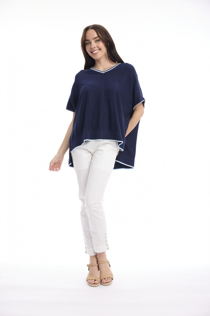 Women's Top | Knit Boxy Top | ORIENTIQUE
