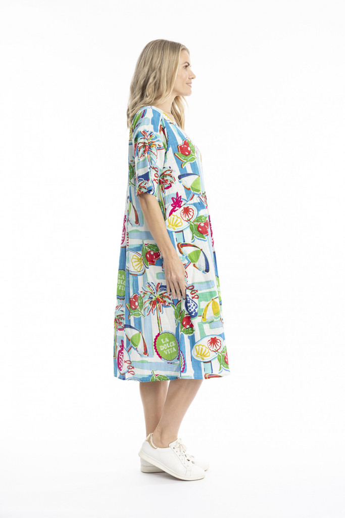 Women's Dresses | Yvonne Round Neck Dress | ONE SUMMER