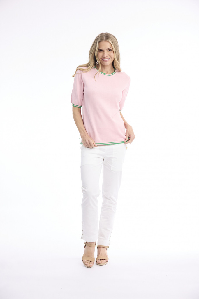 Women's Top | Knit Short Sleeve Top | ORIENTIQUE